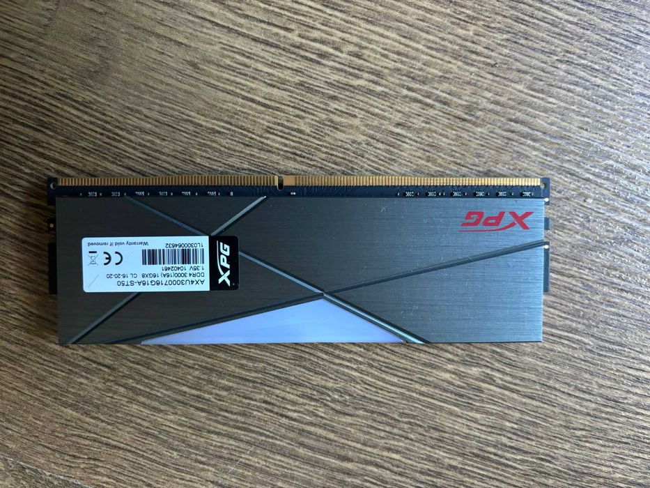 ADATA XPG Spectrix D50 RGB, 16GB (1x16GB) DDR4, 3000 MHz, CL16