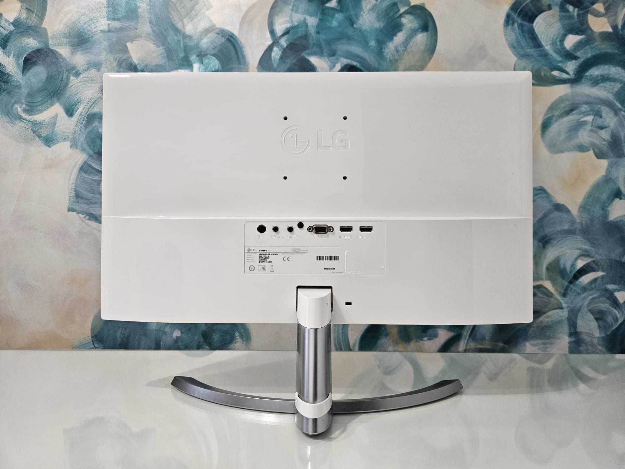 Monitor Alb LG 24MP88HV - Profesional și elegant, în stare impecabilă!