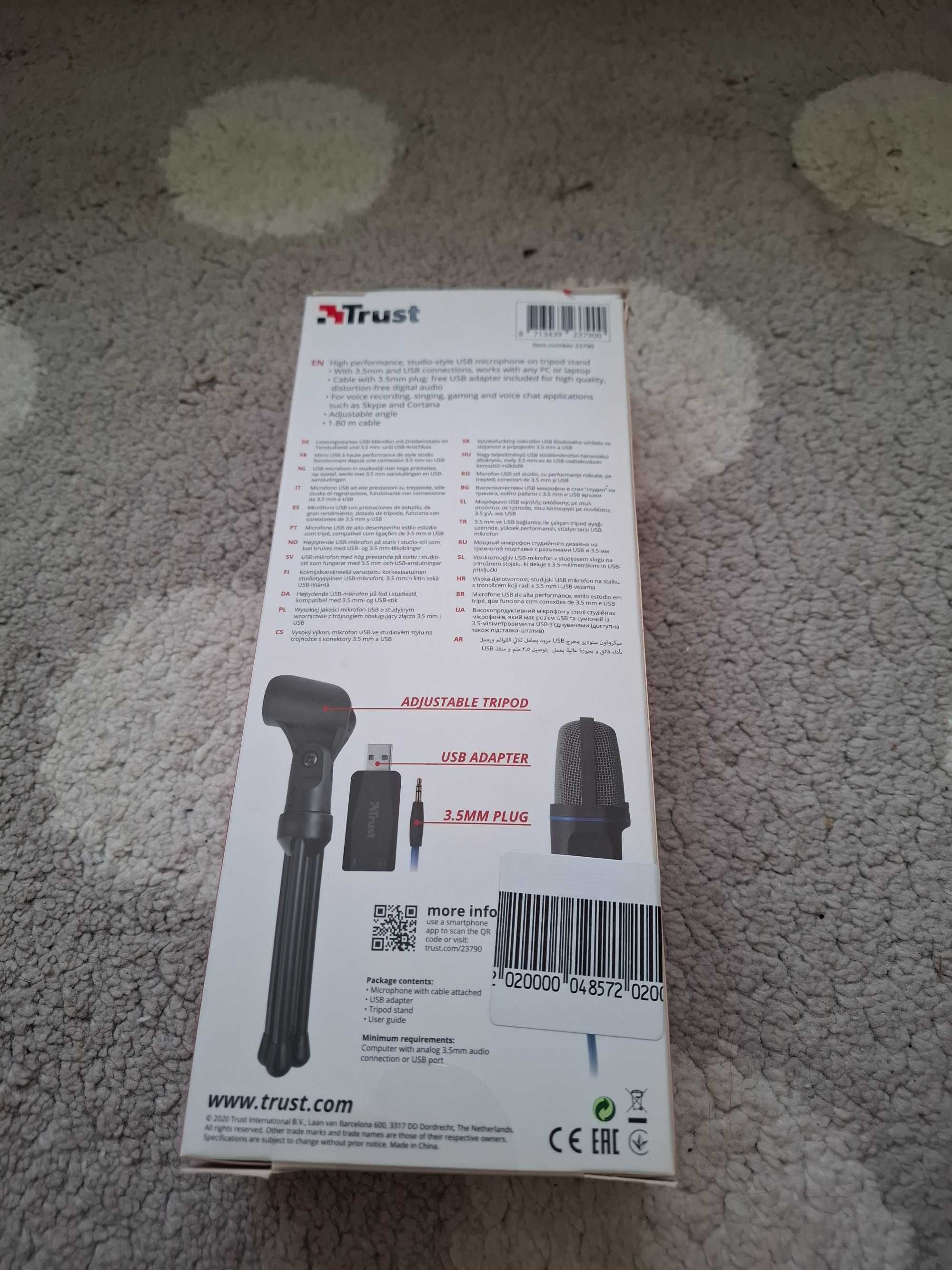All round USB Microphone неизползван ЧИСТО НОВ