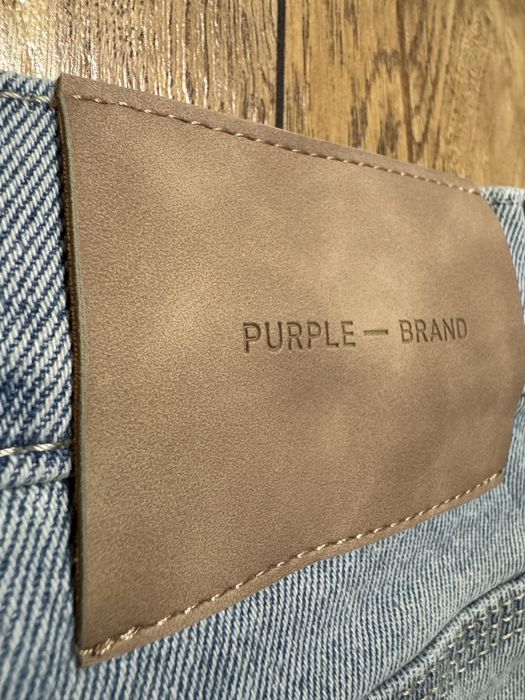 НОВО! Purple Brand Jeans Tuft Stars Light Indigo дънки