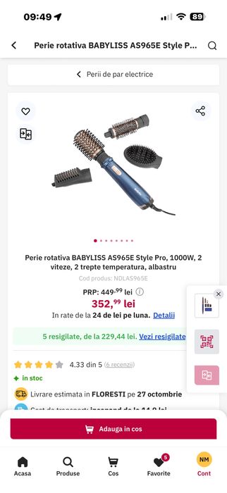 Perie rotativa style pro 1000