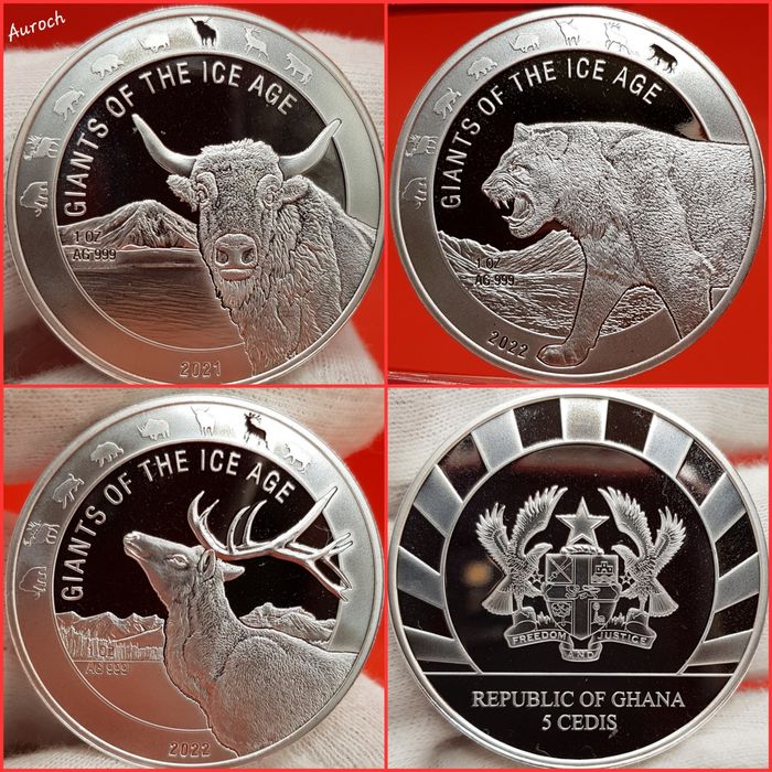 Leul Cehiei, Uriasi ai Epocii de Gheata monede lingou argint 999