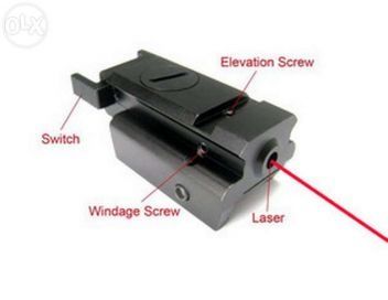 Лазерен мерник-червена точка за пистолети и пушки.