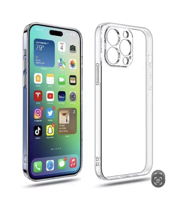 Iphone 14/15/16E/16/17 PRO MAX PLUS AIR Husa Full TPU Camera Safe 0,25