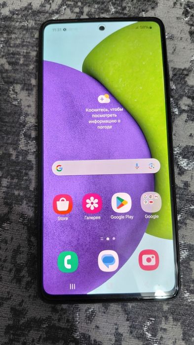 Samsung galaxy A52
Озу 4 гб
Память 128.
В отличном состоянии.