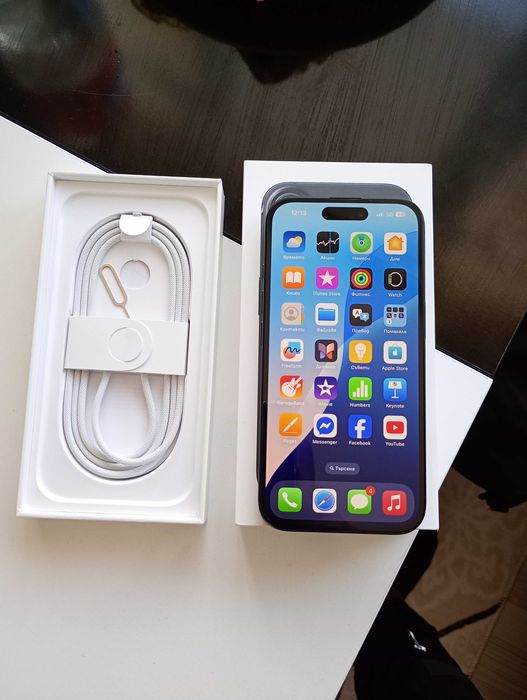 Айфон 16 black titanium 128 чисто нов