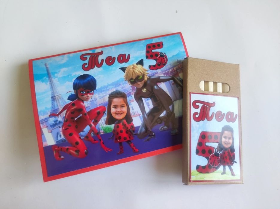 Персонализирани мини книжки за оцветяване в комплект с моливчета