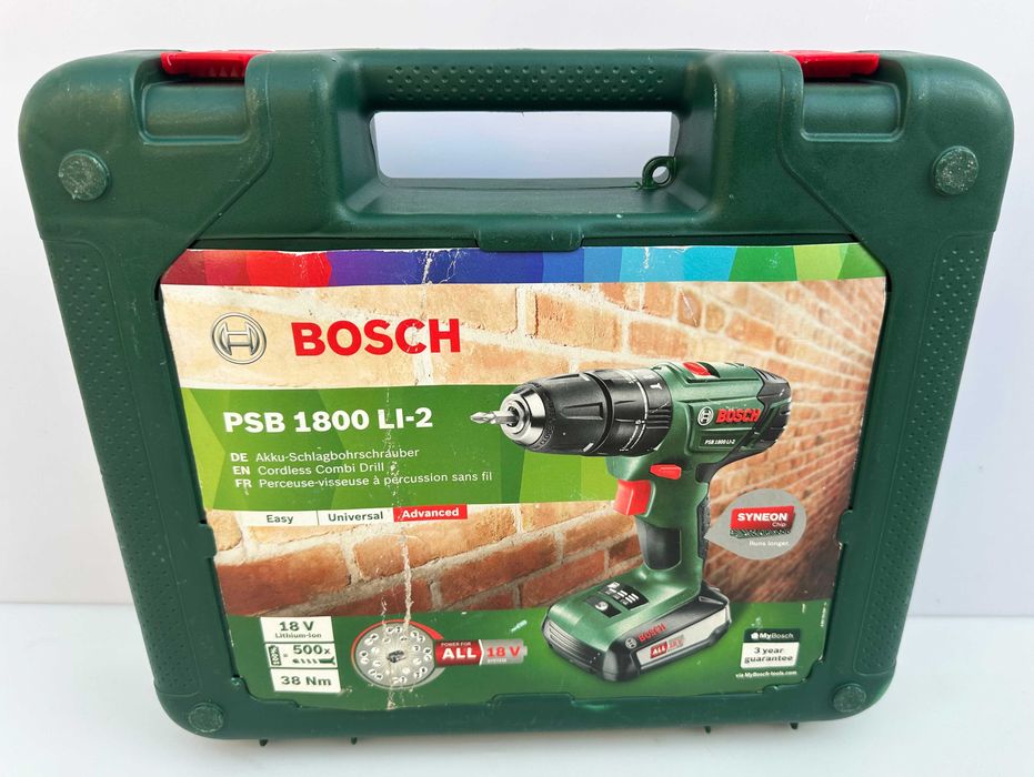 BOSCH PSB 1800 Li-2 - Ударен винтоверт 18V 2.5Ah като нов!