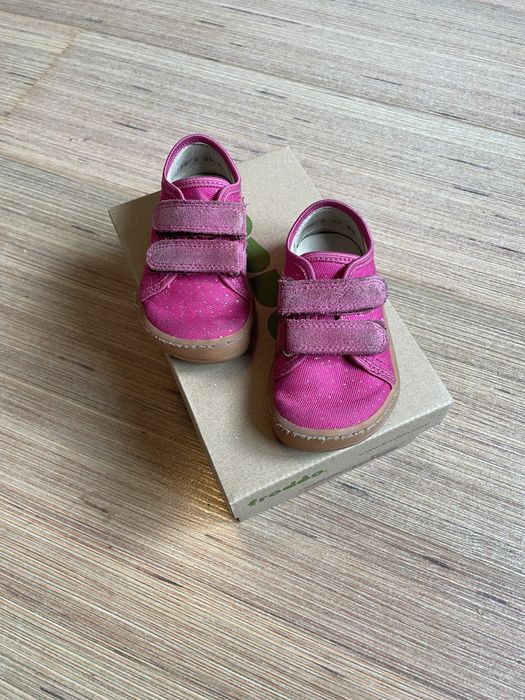 Pantofi barefoot, canvas, talpa flexibila - Froddo, Roz Ciclam - 20
