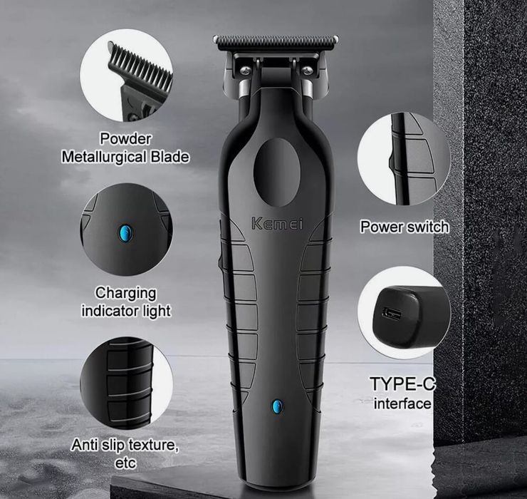 Aparat Kemei 2299 trimmer profesional 0 mm noi sigilate