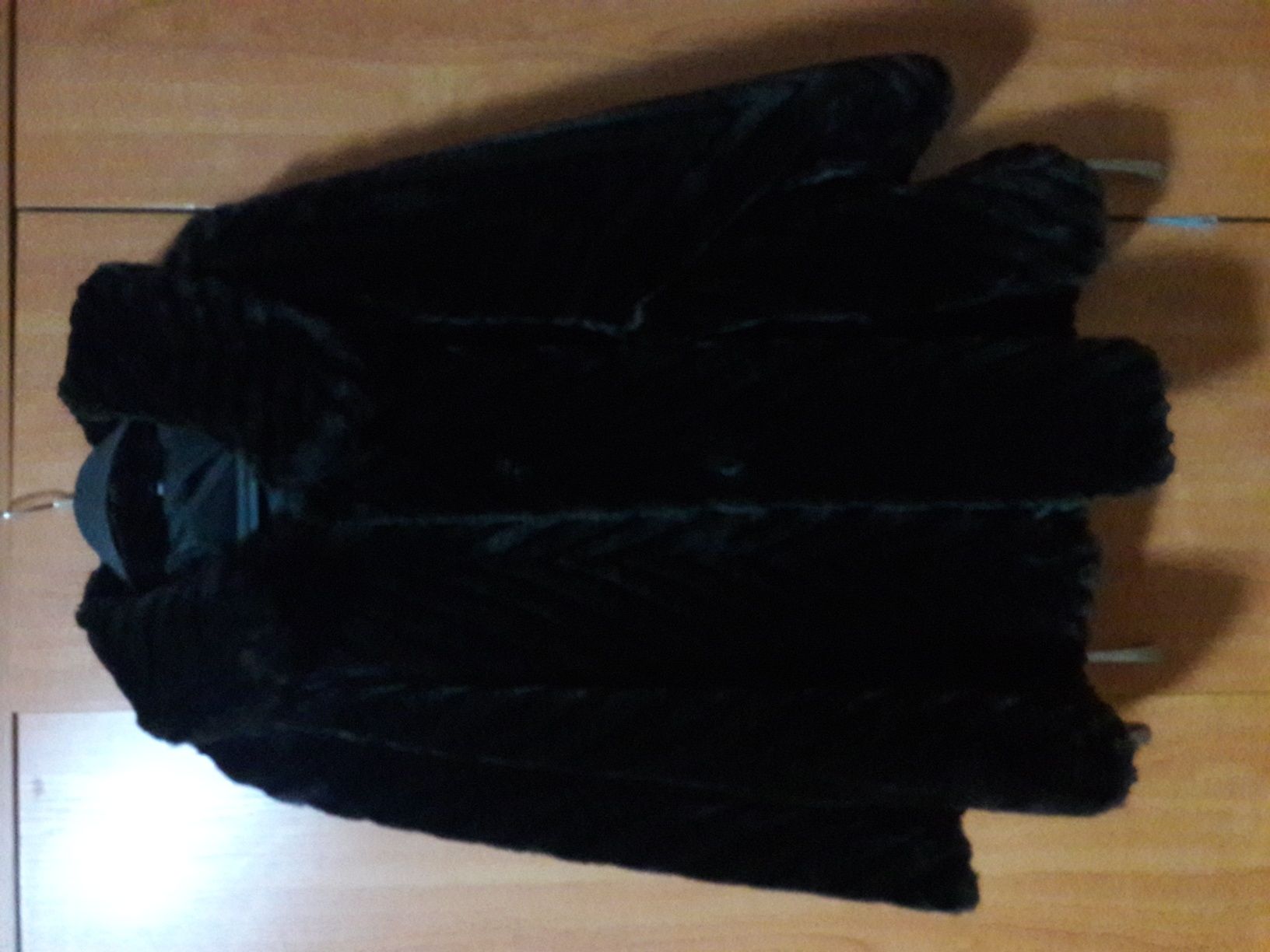 Черно топло дамско палто
