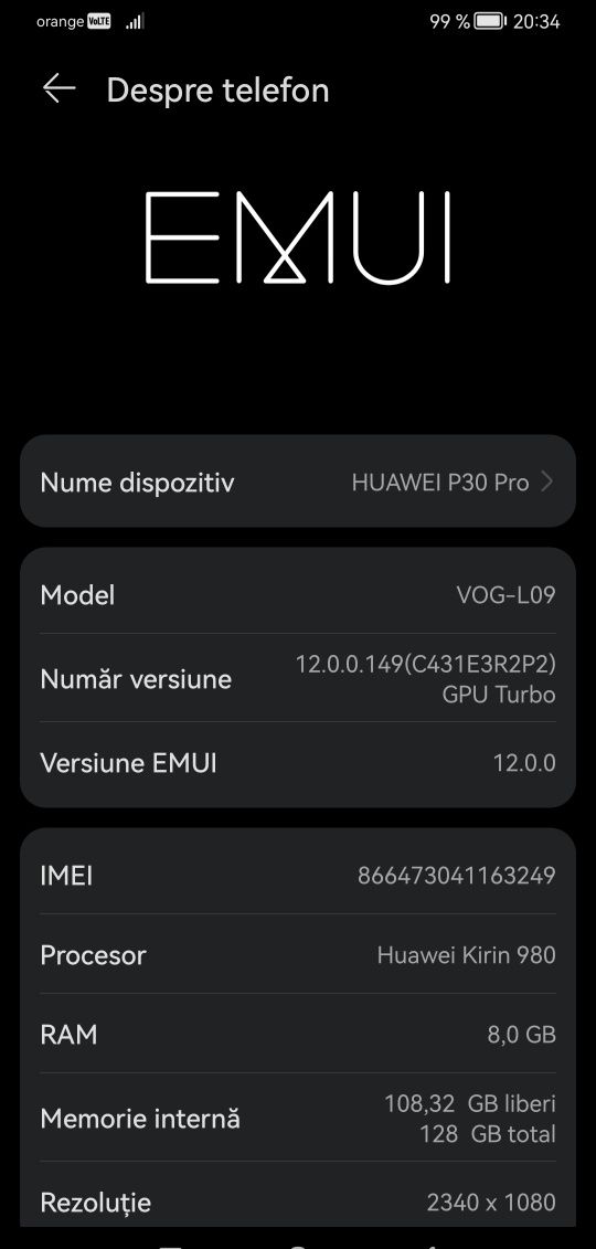 Huawei P30 Pro - 128GB/8GB