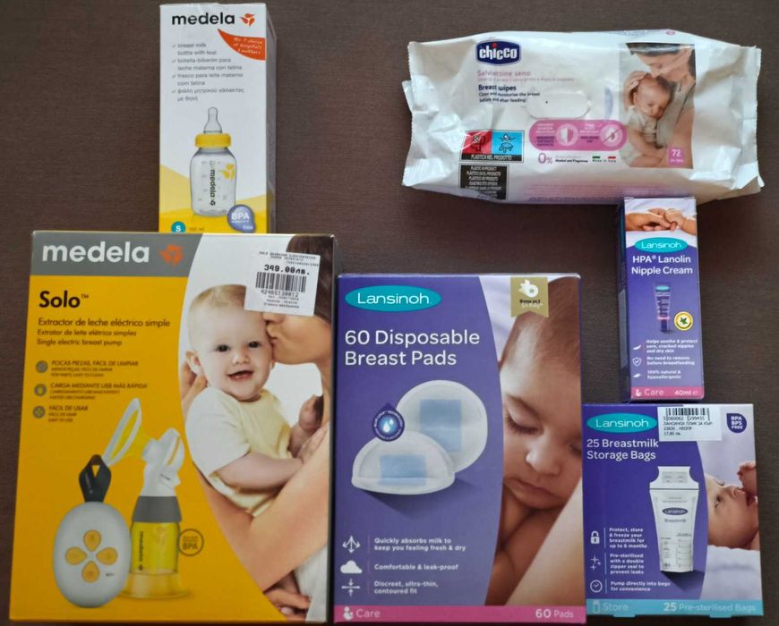 Електрическа двуфазна помпа за кърма Medela - Solo + подаръци Lansinoh