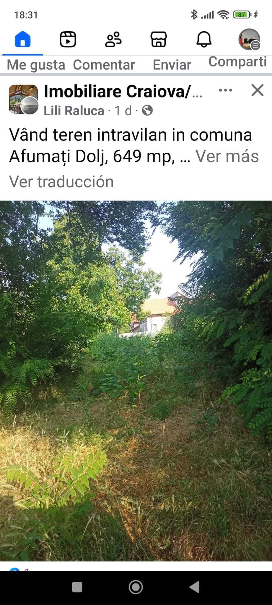 Vând teren intravilan in comuna Afumați Dolj