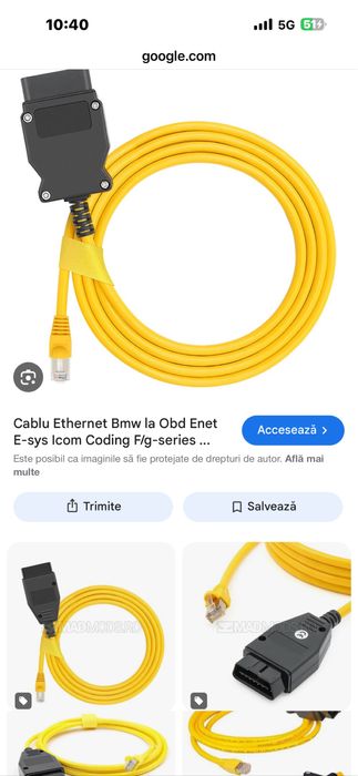 Cablu diagnoza ENET OBD 2 interfata