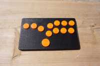 Hitbox style stickless arcade fighting stick controller