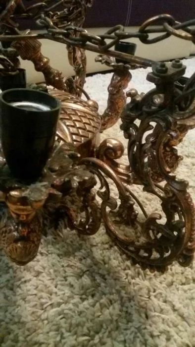 Candelabru cupru masiv