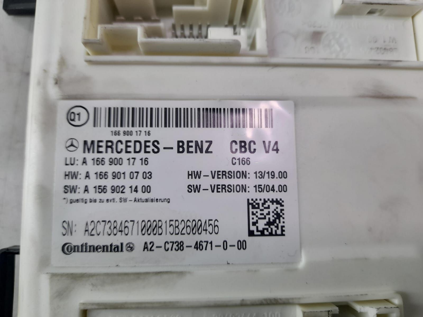 Calculator modul SAM fata A1669001716 Mercedes-Benz GLE 1 (W166) [201