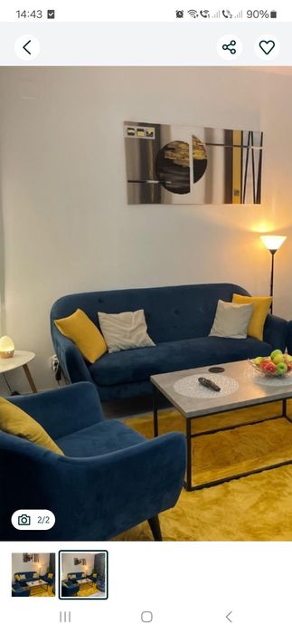 Canapea cu doua fotolii