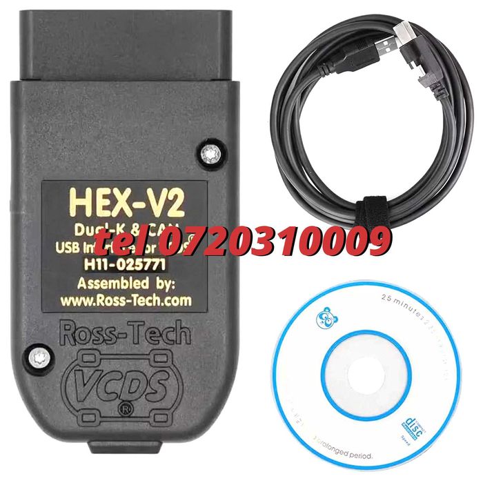 Diagnoza  Tester Vcds Hex V2 Vag Com 253 Romana  Engleza Nou