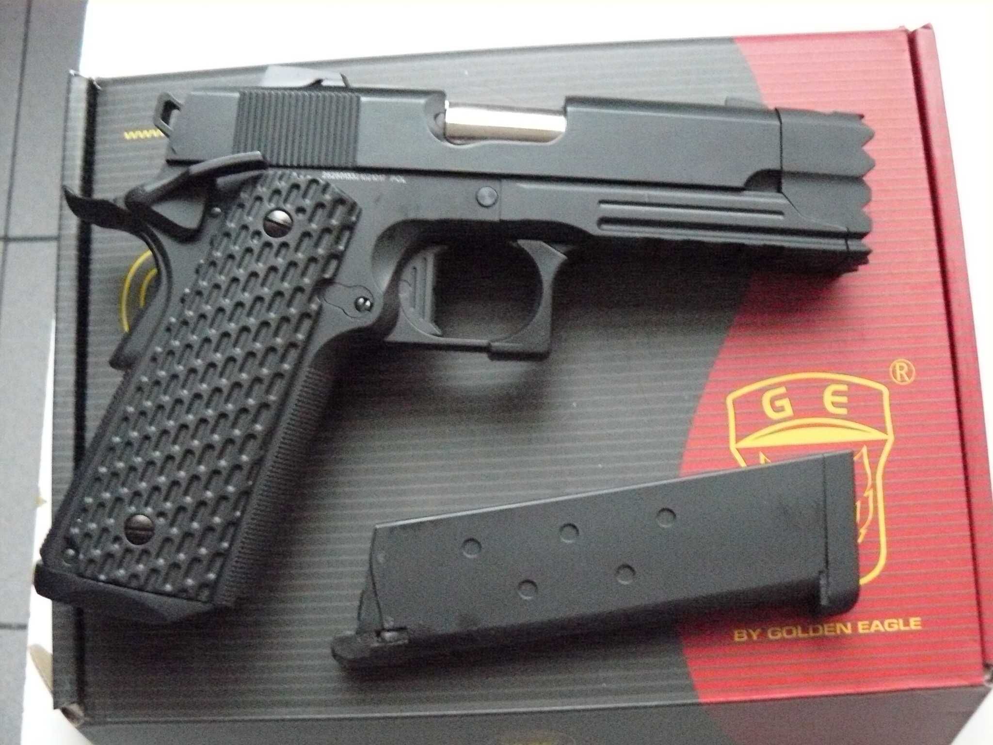 Pistol Airsoft 3308 Strike Warrior COLT 1911 Green Gas GBB F.Metal Nou