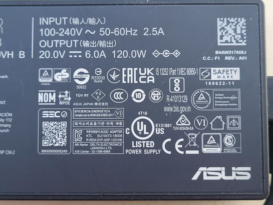 Alimentator ASUS 20V 6A 120W mufa 5,5x2,5mm