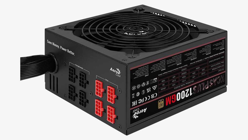 AeroCool KCAS PLUS 1200GM Блок питания