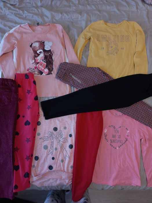 Клин , тениска , блуза ,дънки, яке, 6-7