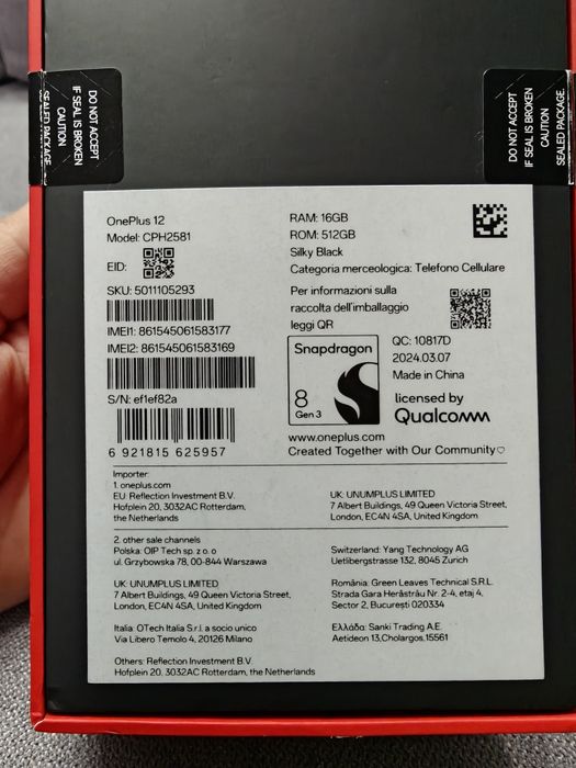 Oneplus 12, 512GB 16 GB RAM Factura si garantie