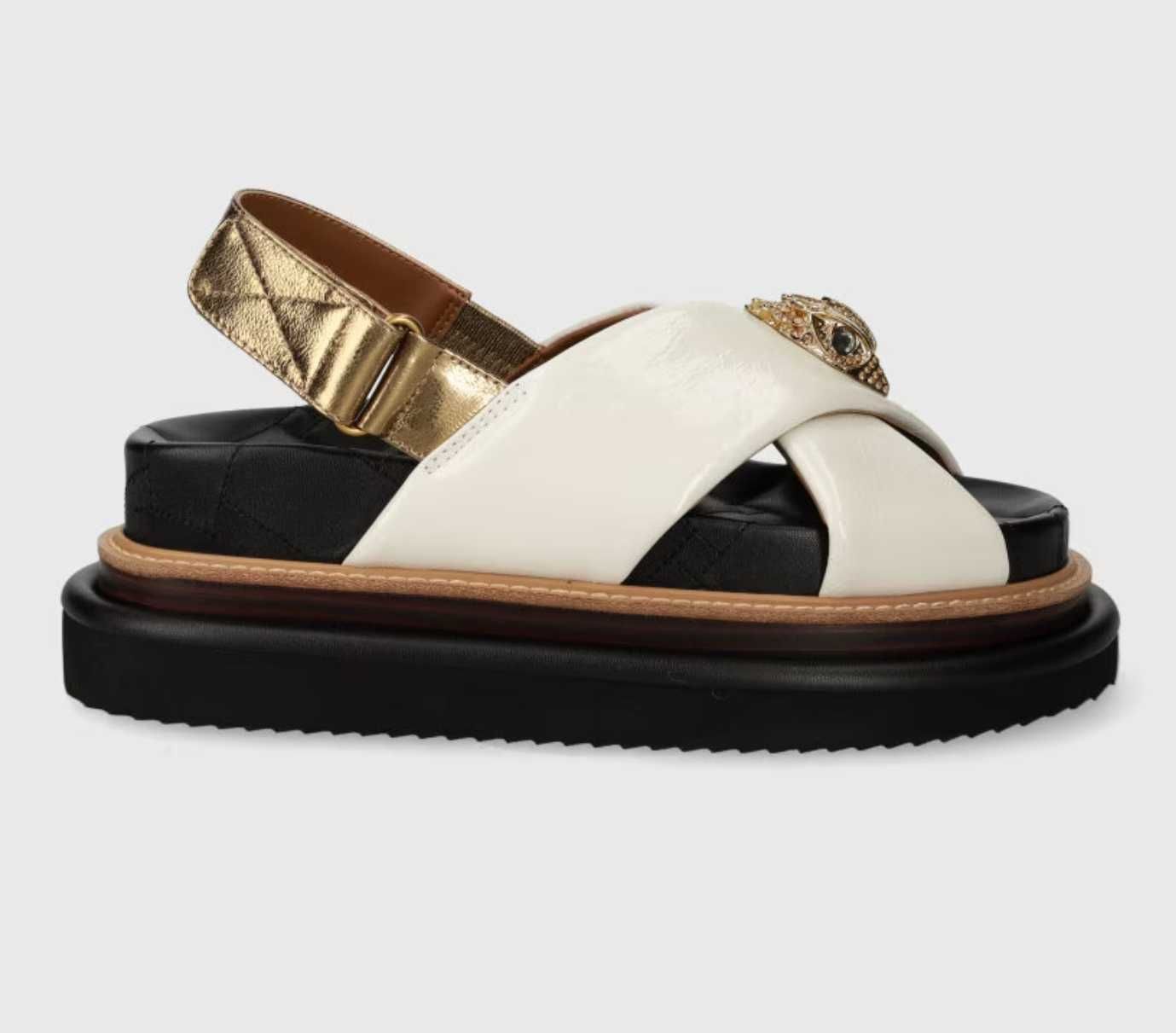 Кожени сандали Kurt Geiger London Orson Cross Strap Sandal
 платформа