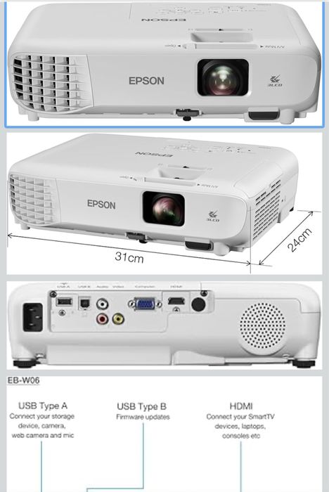 Проектор EPSON EB-W06