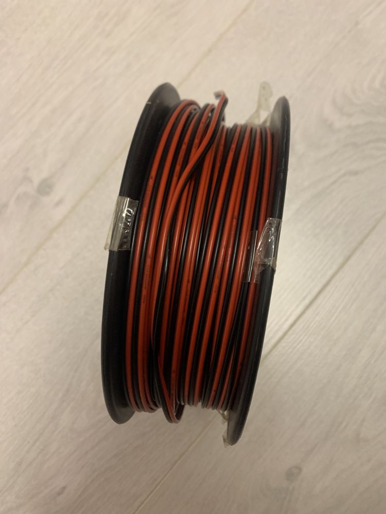 Cablu difuzor rosu/negru Well(100m)
