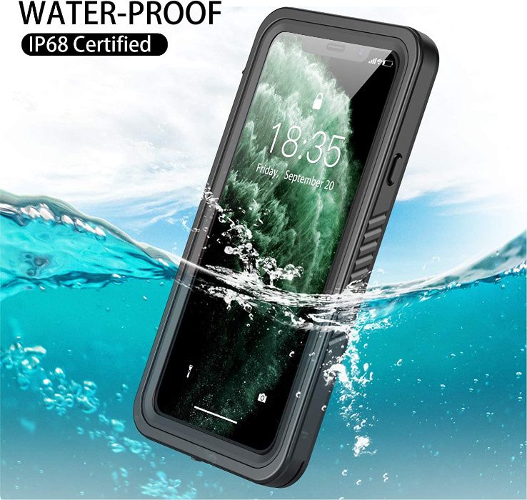 Husa antisoc 360 waterprof iPhone 15 Pro Max 12 mini 13 XS Max 14+ 16