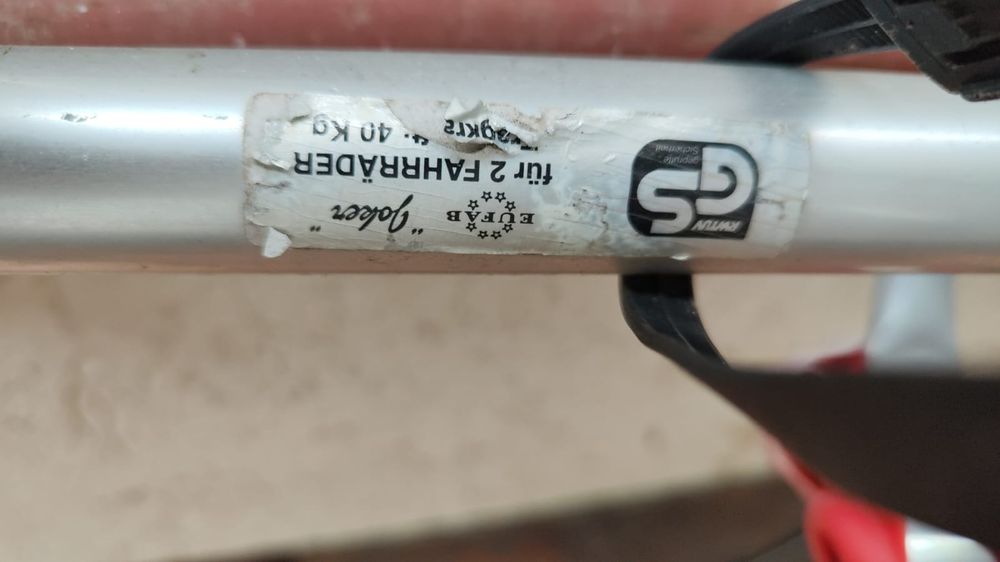 Suport biciclete rulotă EAL Germania 2 biciclete, 40 kg, aluminiu