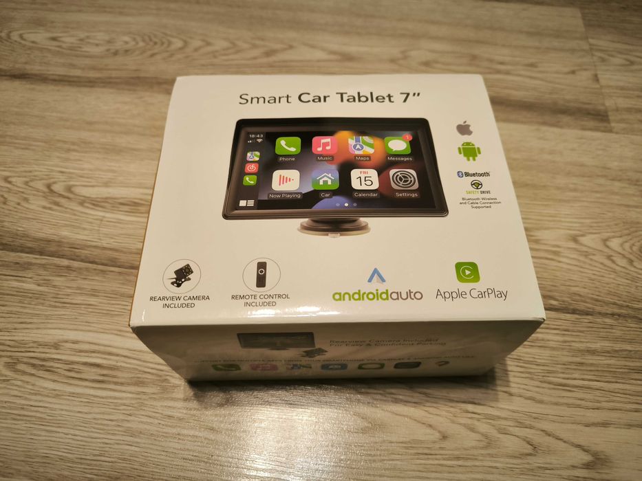 Navigatie auto android wireless CarPlay/Android Auto cu telecomanda