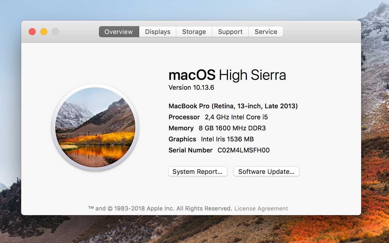 Laptop Macbook Pro retina 13" 2013, i5, 8 GB RAM, SSD 256 GB