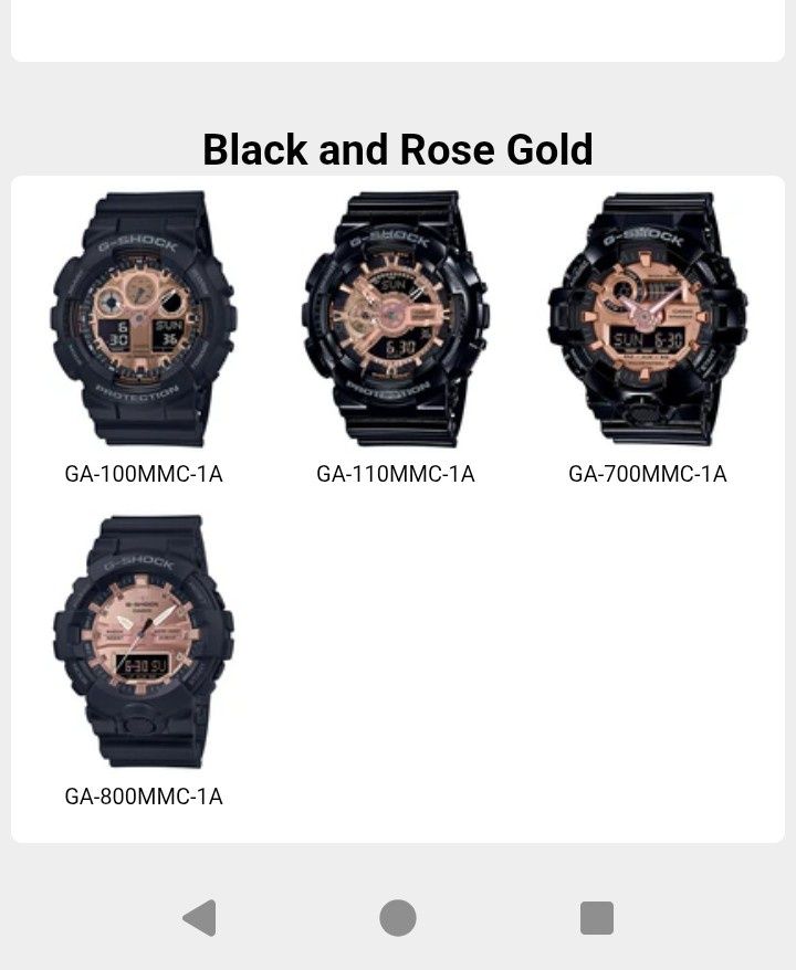 Колекция лот лимитирани часовници Casio G-Shock