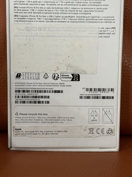 iPhone 16 Pro Max Preț 4500 lei fix