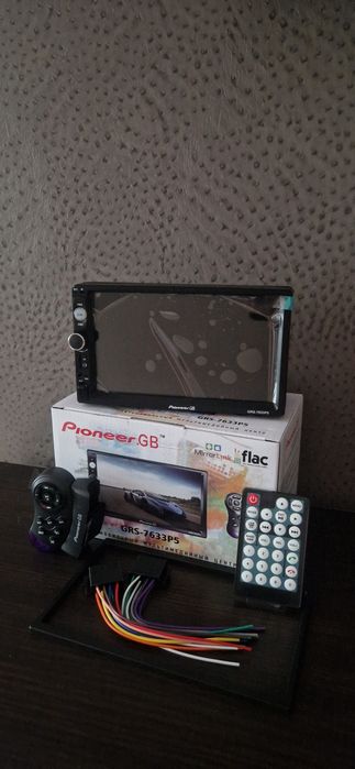 Магнитолла бездисковая с монитором с пультом и 2 USB,  Bluetooth+камер