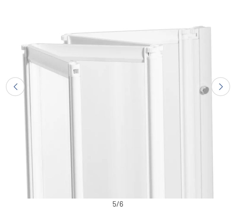 Paravan de duș pliabil pentru baie Argos Home 1400x840mm
