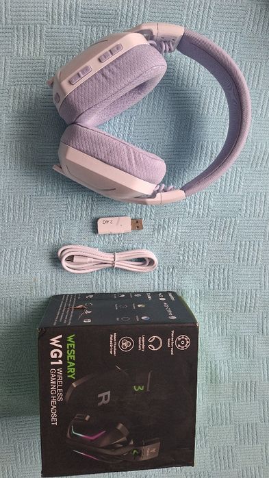 Casti gaming wireless Weseary WG1  noi