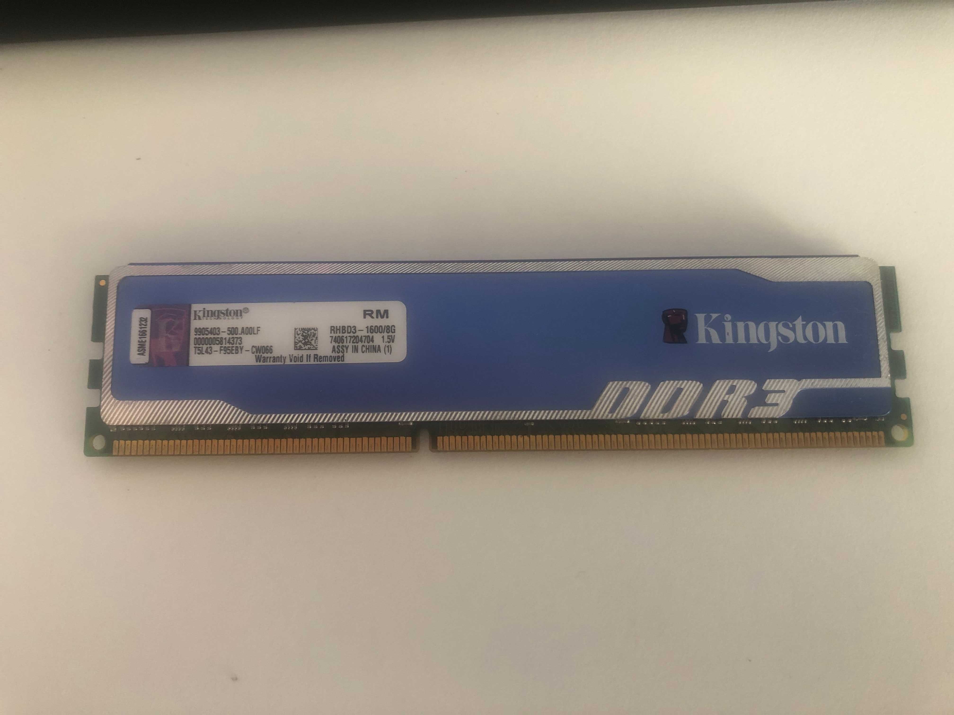 8 GB DDR3 Hyperx Fury Blue