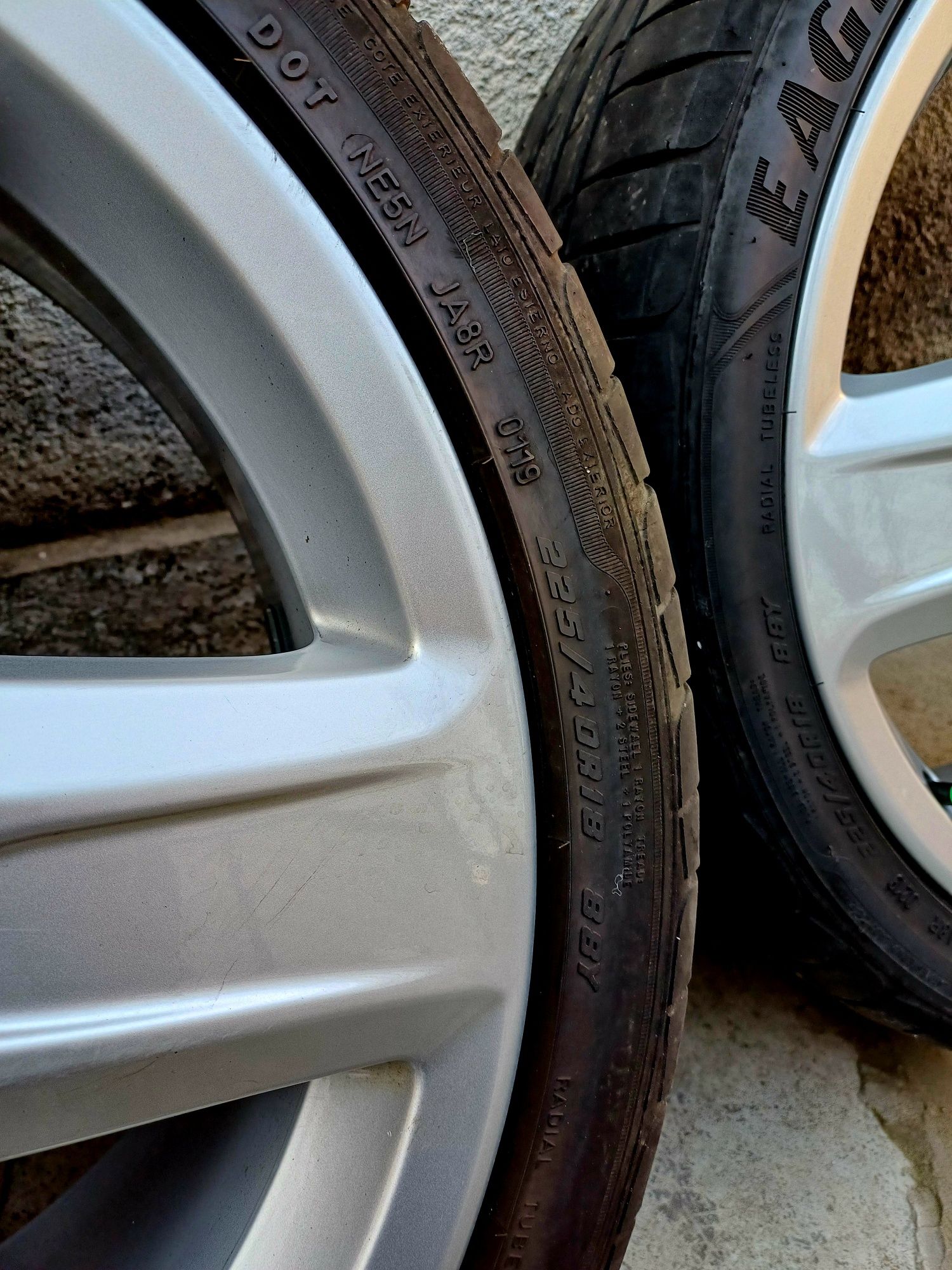 Vand jante audi 18 cu anvelope vara Goodyear