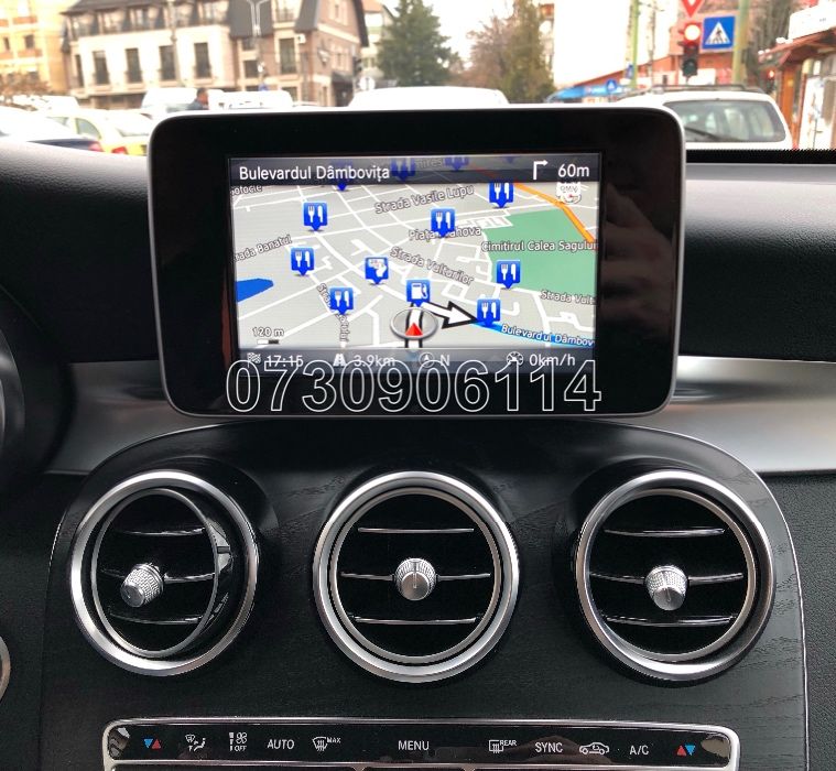 Card Harti Navigatie Mercedes Garmin C E V GLC GLK Europa Romania 2022