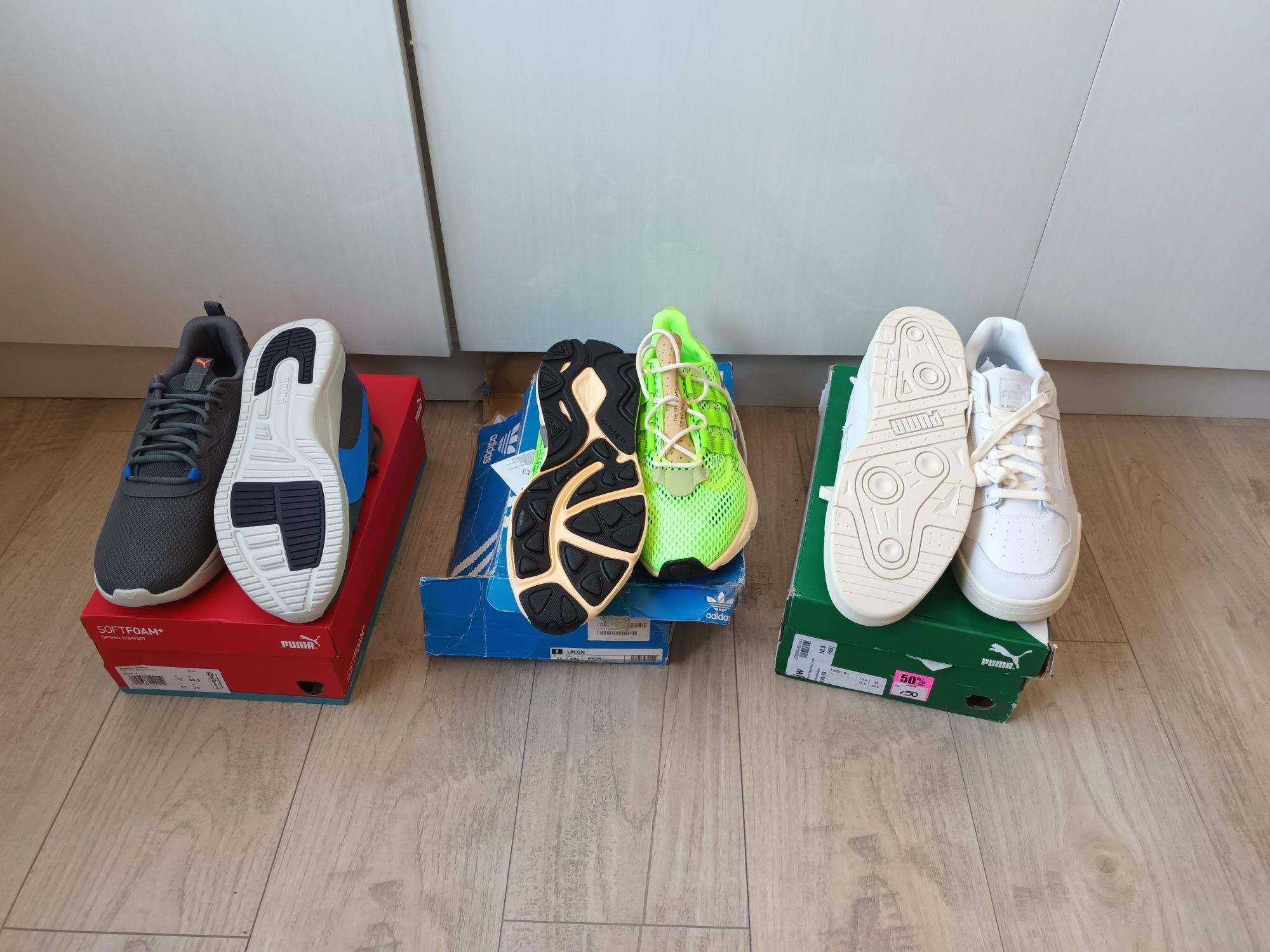 Маратонки на Adidas и Puma