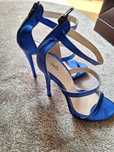 Sandale Albastru electric, piele, 37, Vanilla