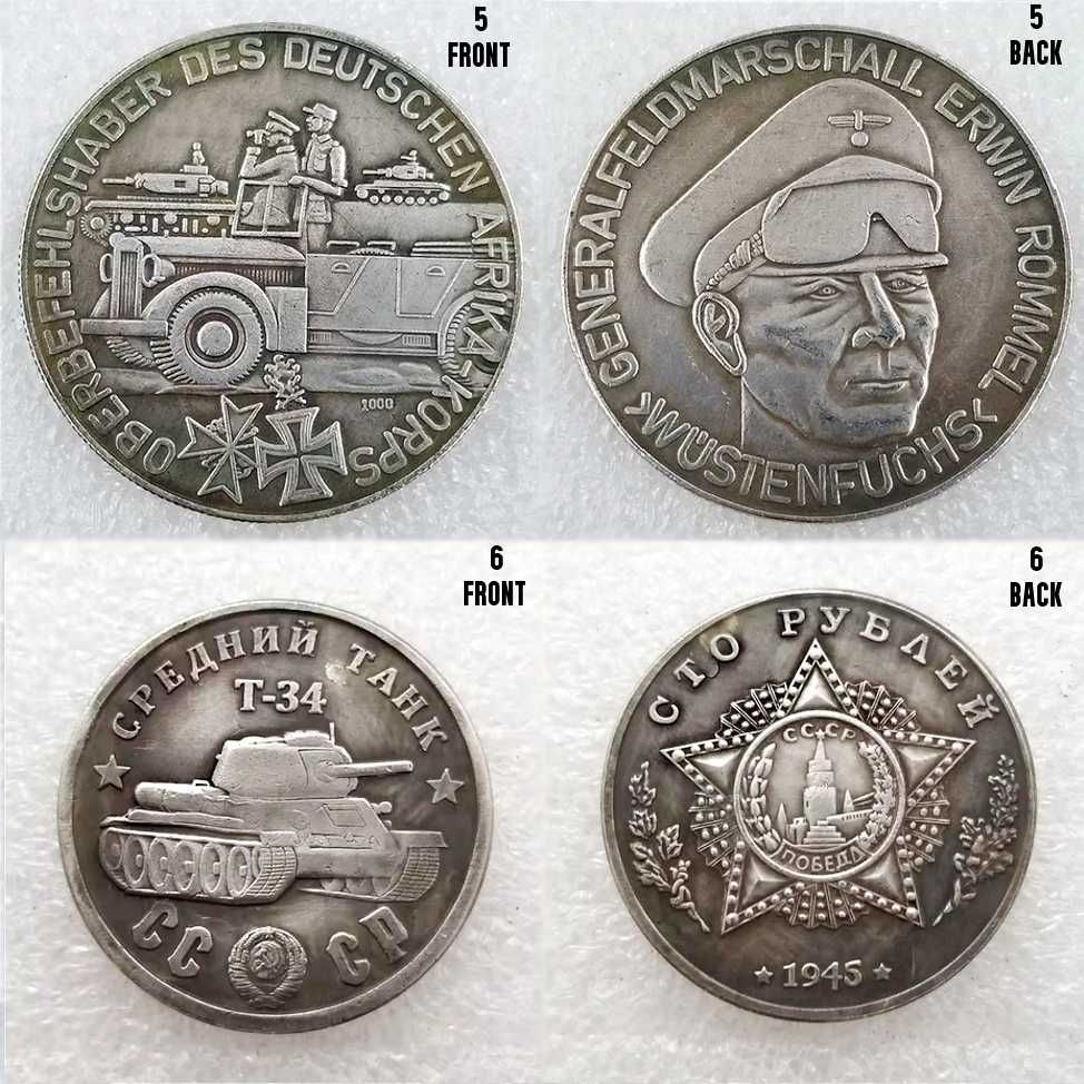Moneda comemorativa WW2 Tancuri Avioane Germany  CCCP Soviet Union