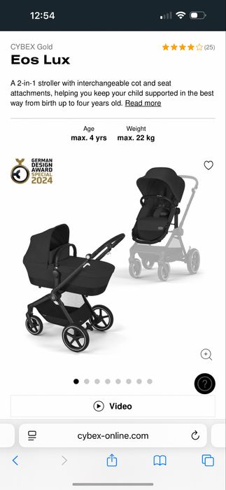Carucior Cybex Eos Lux