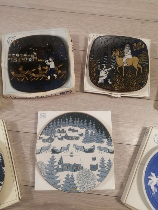 Vand farfurie Decorativa Arabia Finland Joululautanen 1978-1983