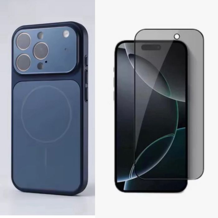 Husa MagsLens si Folie Sticla Privacy Iphone 17/17 PRO/17 PRO MAX/AIR